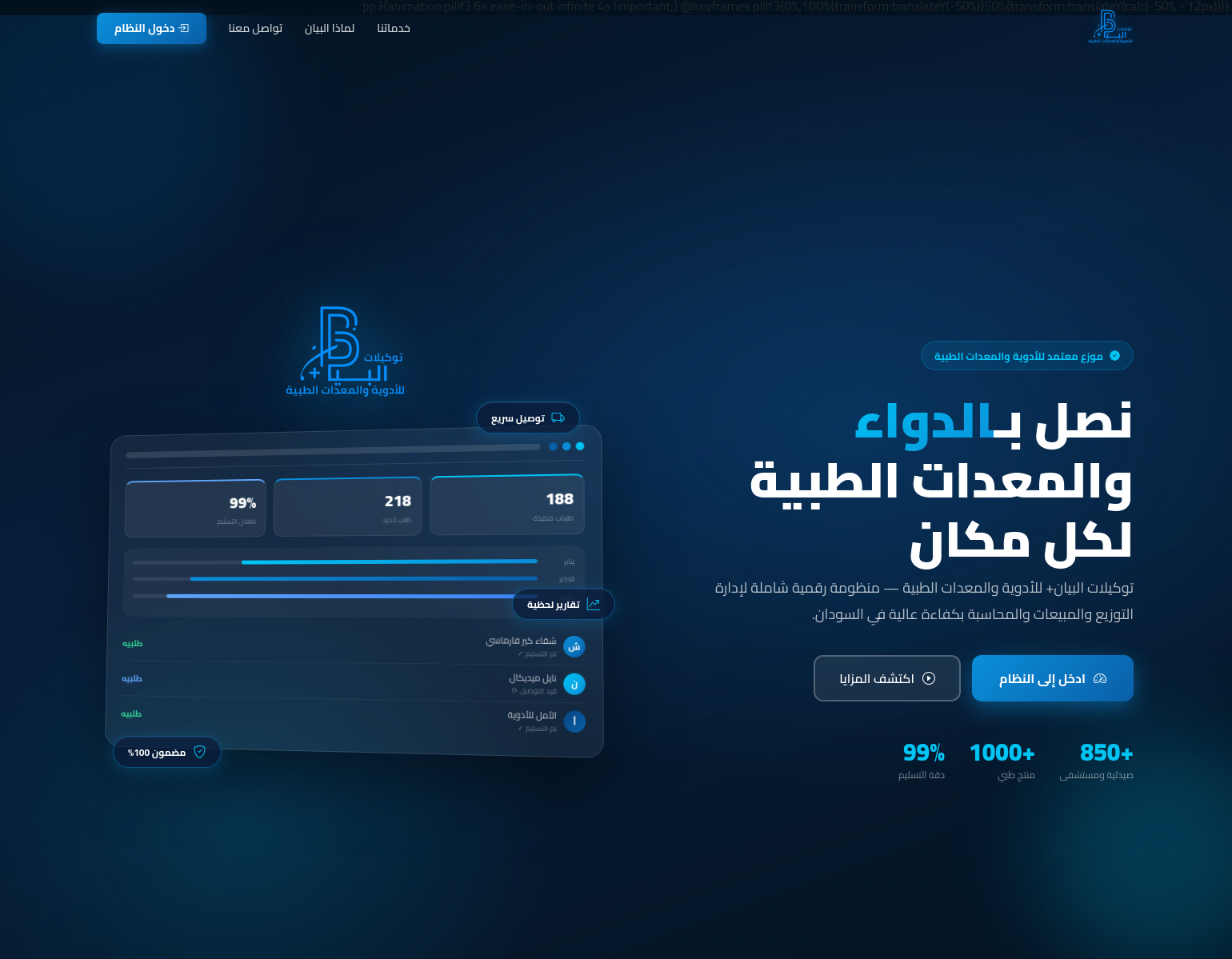 نظام ادارة شركات الدواء